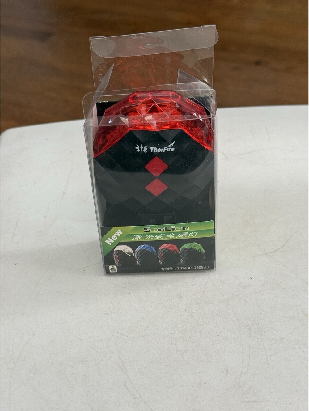 ThorFire laser safety bicycle tail light In The Box
